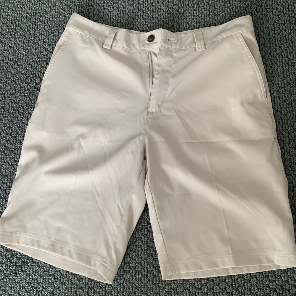 Adidas climalite tan khaki shorts 35 men’s